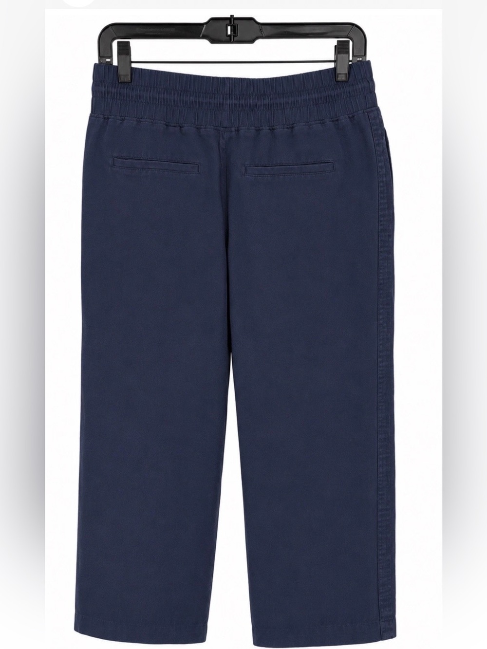 Quince 100% European Linen Wide Leg Drawstring Pants Navy Large - Picture 2 of 5